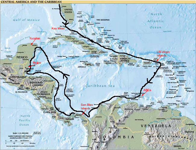 World Map Yucatan Peninsula. to the Yucatan Peninsula